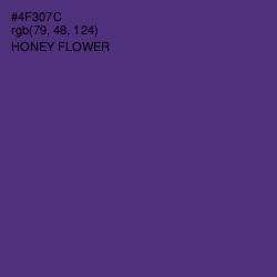 #4F307C - Honey Flower Color Image