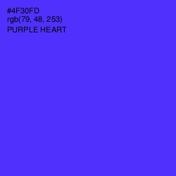 #4F30FD - Purple Heart Color Image