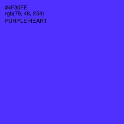 #4F30FE - Purple Heart Color Image