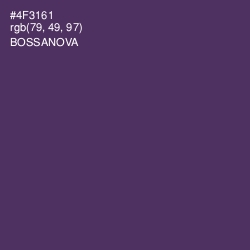 #4F3161 - Bossanova Color Image