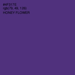 #4F317E - Honey Flower Color Image