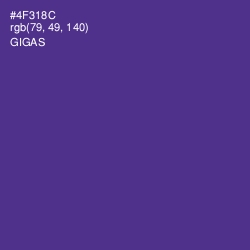 #4F318C - Gigas Color Image