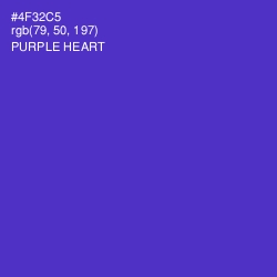 #4F32C5 - Purple Heart Color Image