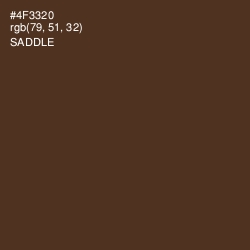 #4F3320 - Saddle Color Image
