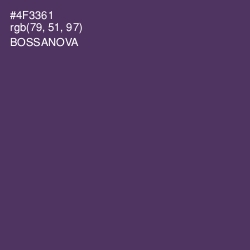 #4F3361 - Bossanova Color Image