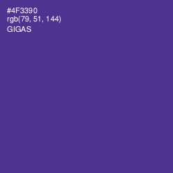 #4F3390 - Gigas Color Image