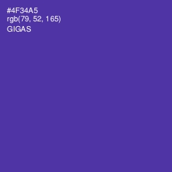 #4F34A5 - Gigas Color Image
