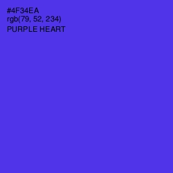 #4F34EA - Purple Heart Color Image