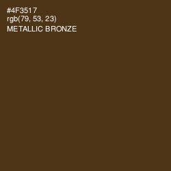#4F3517 - Metallic Bronze Color Image