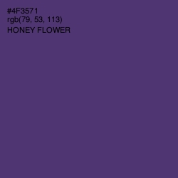 #4F3571 - Honey Flower Color Image