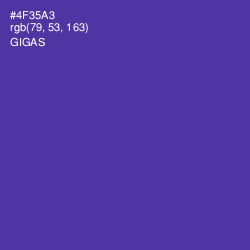 #4F35A3 - Gigas Color Image
