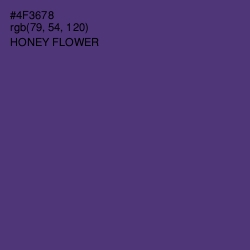 #4F3678 - Honey Flower Color Image