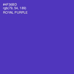 #4F36BD - Royal Purple Color Image