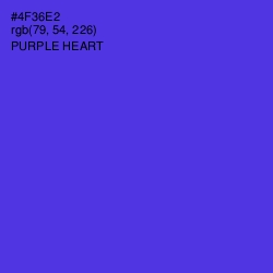 #4F36E2 - Purple Heart Color Image