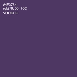 #4F3764 - Voodoo Color Image