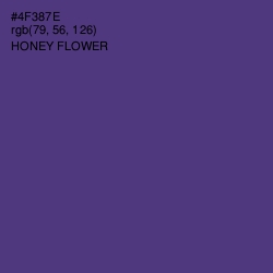 #4F387E - Honey Flower Color Image