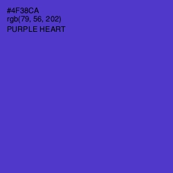 #4F38CA - Purple Heart Color Image