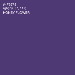 #4F3975 - Honey Flower Color Image