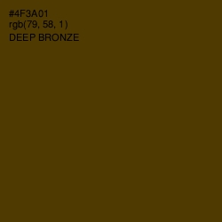 #4F3A01 - Deep Bronze Color Image