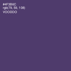 #4F3B6C - Voodoo Color Image