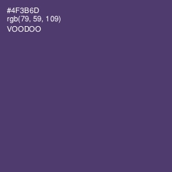 #4F3B6D - Voodoo Color Image