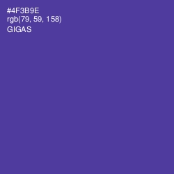 #4F3B9E - Gigas Color Image