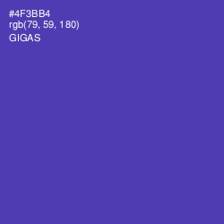 #4F3BB4 - Gigas Color Image