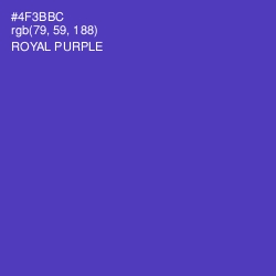 #4F3BBC - Royal Purple Color Image