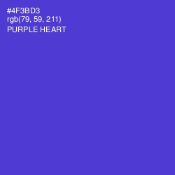 #4F3BD3 - Purple Heart Color Image