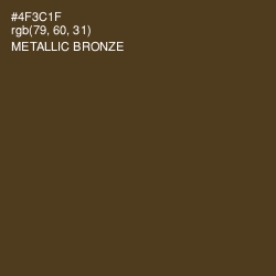 #4F3C1F - Metallic Bronze Color Image