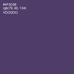 #4F3C68 - Voodoo Color Image