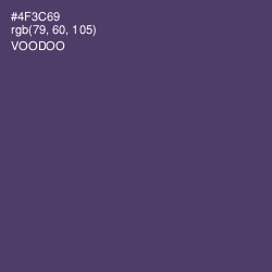 #4F3C69 - Voodoo Color Image