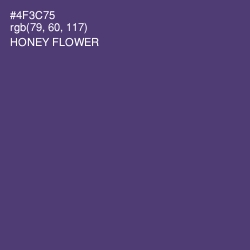 #4F3C75 - Honey Flower Color Image