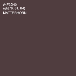 #4F3D40 - Matterhorn Color Image