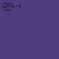 #4F3D81 - Gigas Color Image