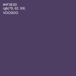 #4F3E63 - Voodoo Color Image