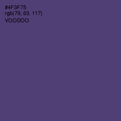 #4F3F75 - Voodoo Color Image