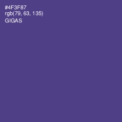 #4F3F87 - Gigas Color Image