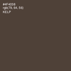 #4F4038 - Kelp Color Image