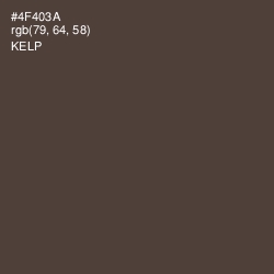 #4F403A - Kelp Color Image