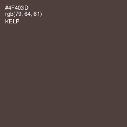 #4F403D - Kelp Color Image