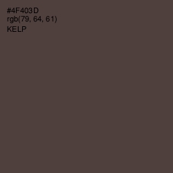 #4F403D - Kelp Color Image