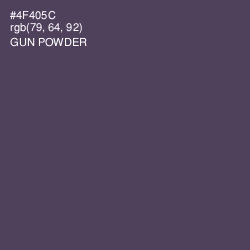 #4F405C - Gun Powder Color Image