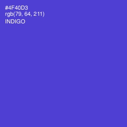 #4F40D3 - Indigo Color Image
