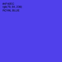 #4F40EC - Royal Blue Color Image