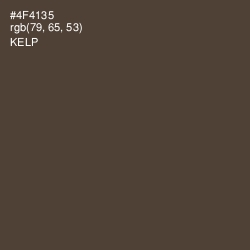 #4F4135 - Kelp Color Image