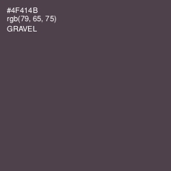 #4F414B - Gravel Color Image