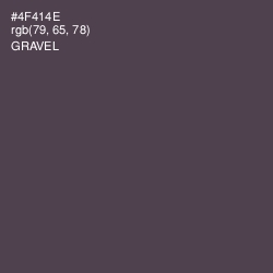 #4F414E - Gravel Color Image