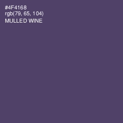 #4F4168 - Mulled Wine Color Image