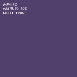 #4F416C - Mulled Wine Color Image